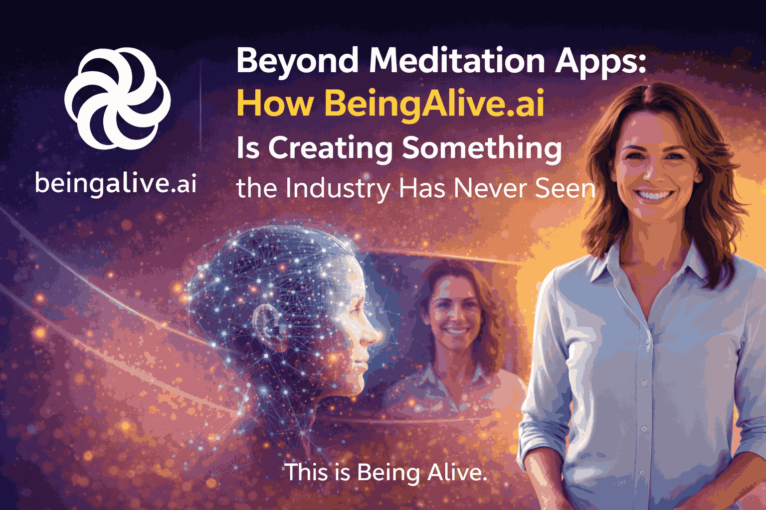 Meditation apps ask you to escape your life. BeingAlive.ai does the opposite. Meet the AI Self-Reflection Avatar—your guide to truly being alive.